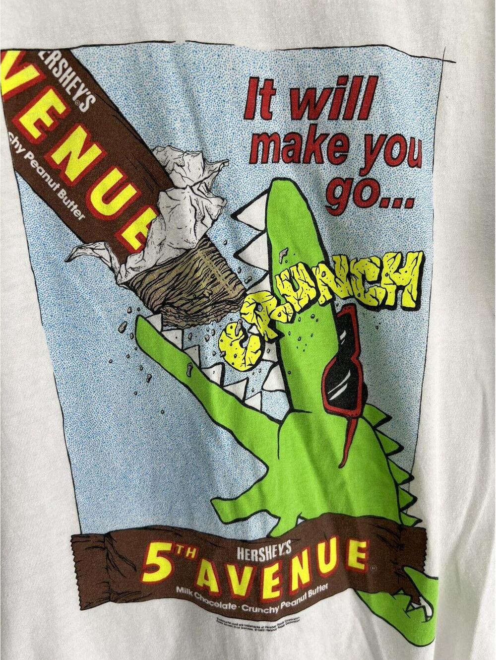 Vintage Hershey Chocolate Tee Shirt promo candy bar - Picture 5 of 6